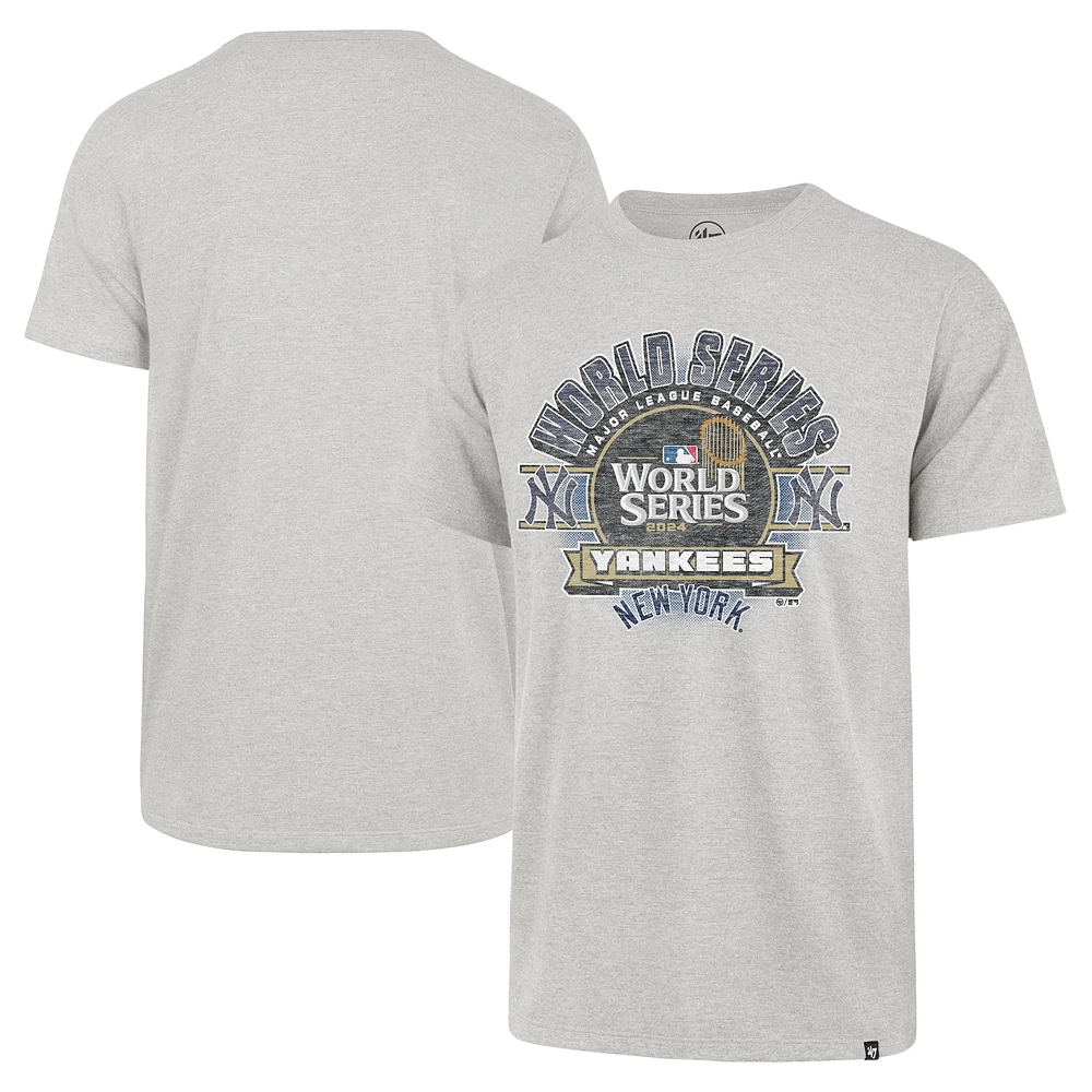 Men's '47 Gray New York Yankees 2024 World Series Franklin T-Shirt