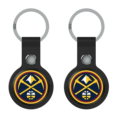 Keyscaper  Black Denver Nuggets Two-Pack AirTag Holders
