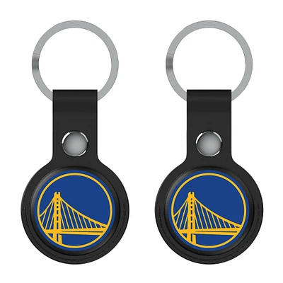 Keyscaper  Black Golden State Warriors Two-Pack AirTag Holders