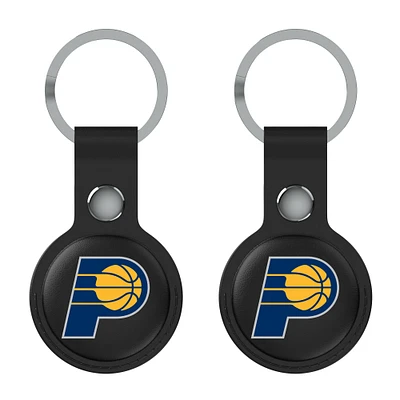 Keyscaper  Black Indiana Pacers Two-Pack AirTag Holders