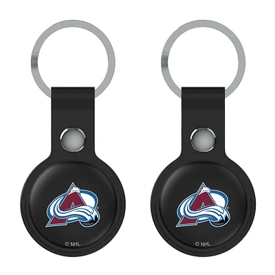 Keyscaper  Black Colorado Avalanche Two-Pack AirTag Holders