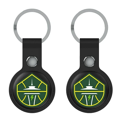 Keyscaper  Black Seattle Storm Two-Pack AirTag Holders