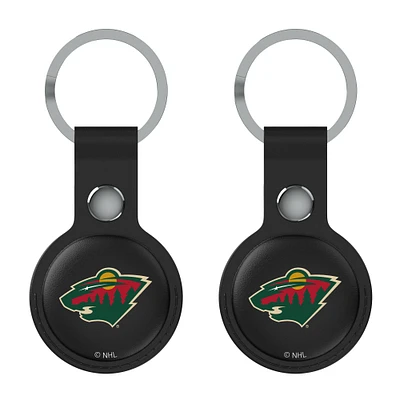 Keyscaper  Black Minnesota Wild Two-Pack AirTag Holders