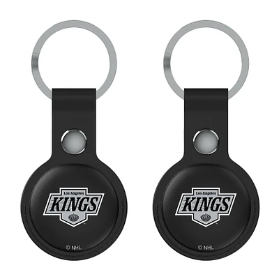 Keyscaper  Black Los Angeles Kings Two-Pack AirTag Holders