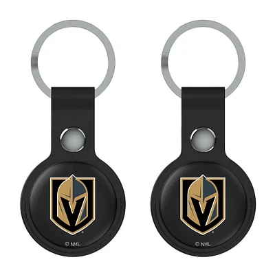 Keyscaper  Black Vegas Golden Knights Two-Pack AirTag Holders