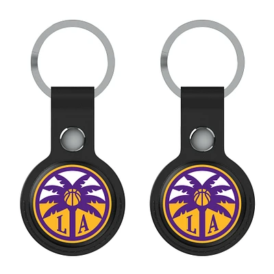 Keyscaper  Black Los Angeles Sparks Two-Pack AirTag Holders