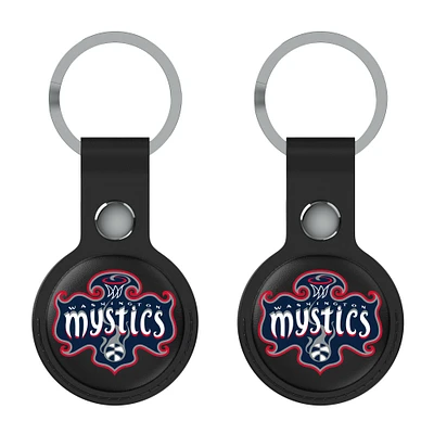 Keyscaper  Black Washington Mystics Two-Pack AirTag Holders