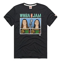 Unisex Homage Breanna Stewart & Sabrina Ionescu Charcoal New York Liberty 2024 WNBA Champions Jam Tri-Blend T-Shirt