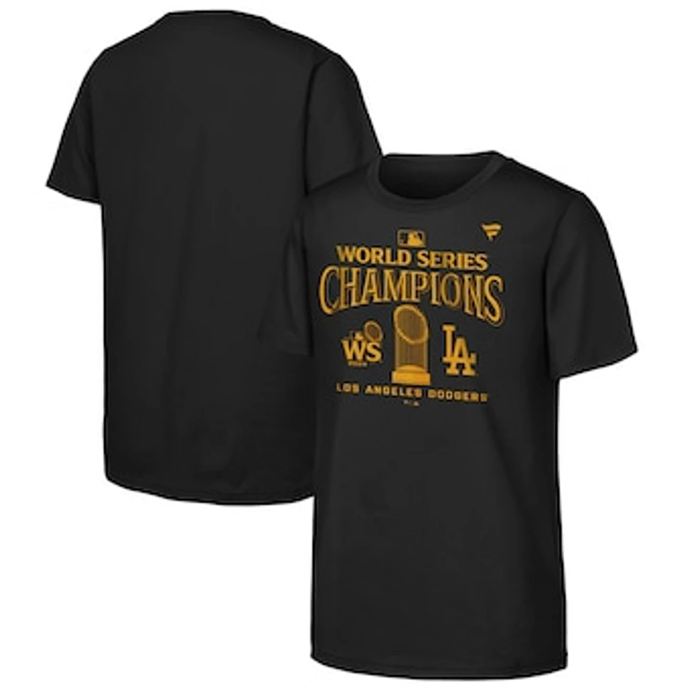 Youth Fanatics Black Los Angeles Dodgers 2024 World Series Champions Parade T-Shirt