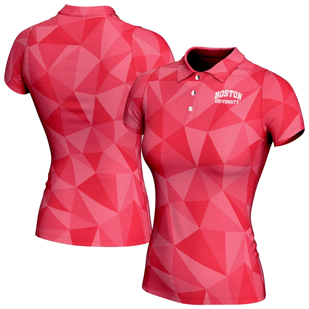 Women's ProSphere Scarlet Boston University Maya 2.0 Polo Shirt