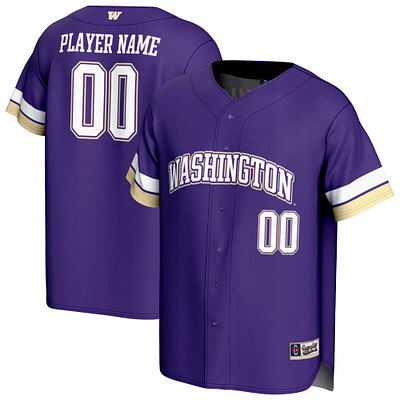 Unisex GameDay Greats  Purple Washington Huskies NIL Pick-A-Player Lightweight Baseball Jersey