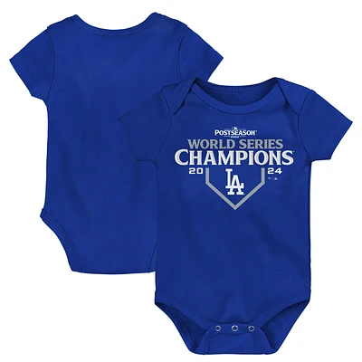 Infant Fanatics Royal Los Angeles Dodgers 2024 World Series Champions Official Bodysuit