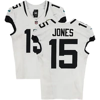 Tim Jones Jacksonville Jaguars Game-Used #15 White Jersey vs. Houston Texans on September 29, 2024