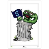 Oscar the Grouch Seattle Kraken 14" x 20" Sesame Street Limited Edition Fine Art Print