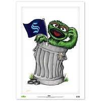 Oscar the Grouch Seattle Kraken 14" x 20" Sesame Street Limited Edition Fine Art Print