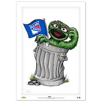Oscar the Grouch New York Rangers 14" x 20" Sesame Street Limited Edition Fine Art Print
