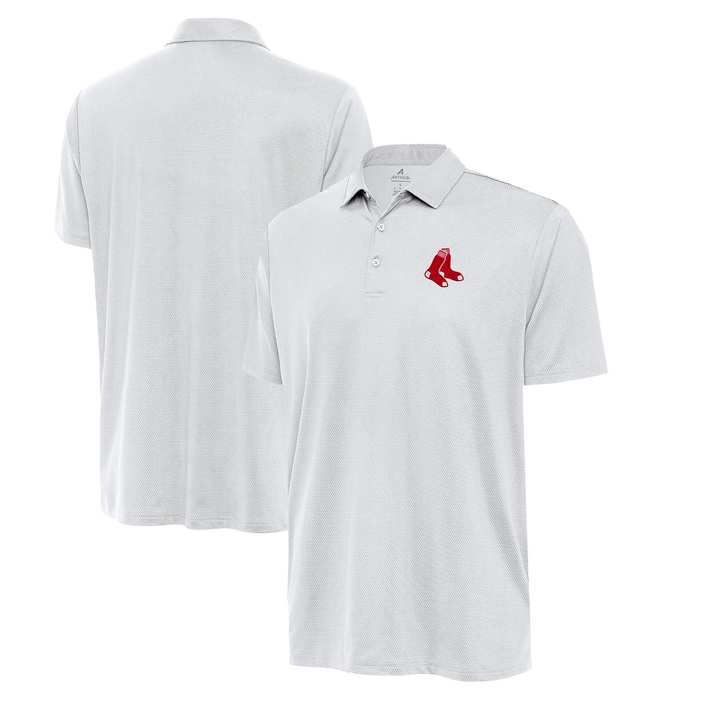 Men's Antigua Pewter Boston Red Sox Eclipse Polo