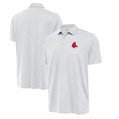 Men's Antigua  Pewter Boston Red Sox Eclipse Polo
