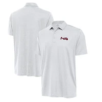 Men's Antigua  White Atlanta Braves Eclipse Polo