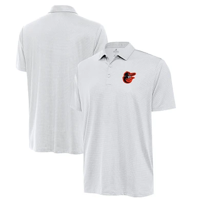 Men's Antigua  White Baltimore Orioles Eclipse Polo