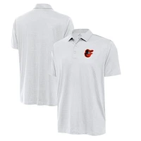 Men's Antigua  White Baltimore Orioles Eclipse Polo