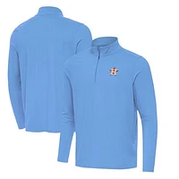 Men's Antigua  Powder Blue Houston Astros Intent Quarter-Zip Top