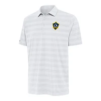 Men's Antigua  White LA Galaxy Tunnel Polo