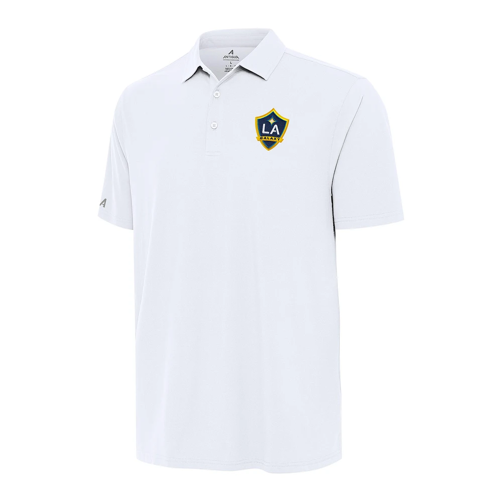 Men's Antigua White LA Galaxy Era Polo