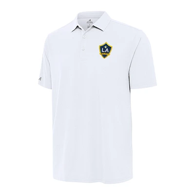 Men's Antigua White LA Galaxy Era Polo