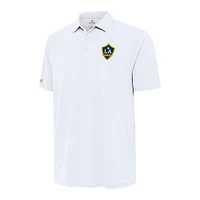 Men's Antigua White LA Galaxy Era Polo