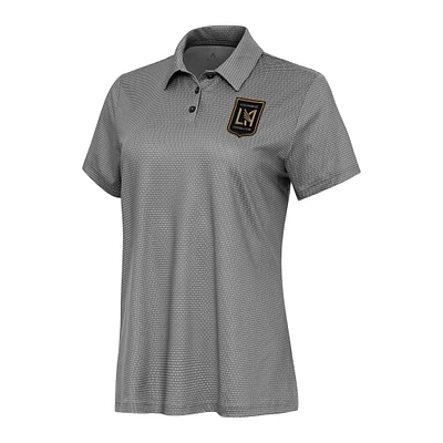 Women's Antigua White/Black LAFC Rings Polo