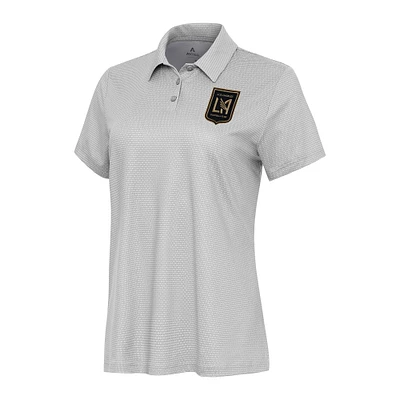 Women's Antigua White/Gray LAFC Rings Polo