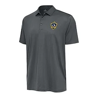 Men's Antigua Pewter LA Galaxy Big & Tall Ellipse Polo