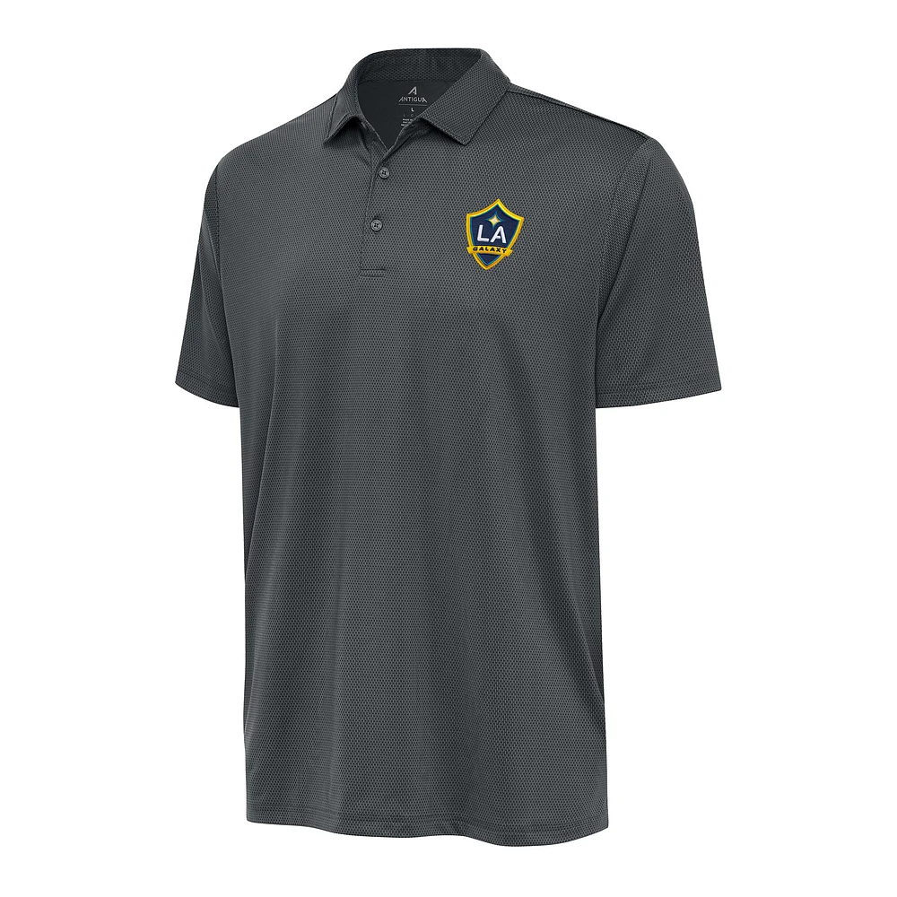 Men's Antigua Pewter LA Galaxy Big & Tall Ellipse Polo