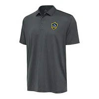 Men's Antigua Pewter LA Galaxy Big & Tall Ellipse Polo