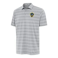 Men's Antigua Gray LA Galaxy Big & Tall Tunnel Polo
