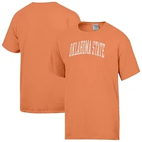 Men's ComfortWash  Orange Oklahoma State Cowboys Distressed Arch T-Shirt