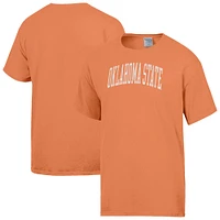 Men's ComfortWash  Orange Oklahoma State Cowboys Distressed Arch T-Shirt