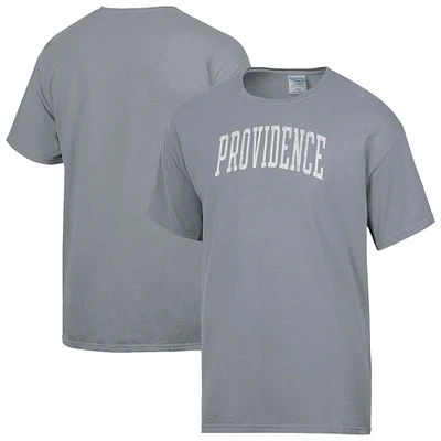 Men's ComfortWash  Gray Providence Friars Distressed Arch T-Shirt