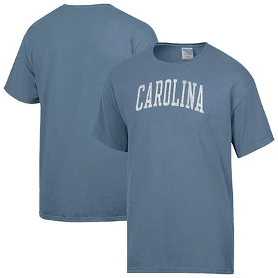 Men's ComfortWash  Heather Blue North Carolina Tar Heels Distressed Arch T-Shirt