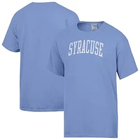 Men's ComfortWash  Light Blue Syracuse Orange Distressed Arch T-Shirt
