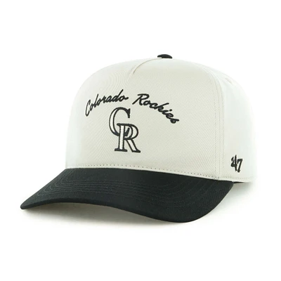 Men's '47 Cream Colorado Rockies Stable Hitch Adjustable Hat