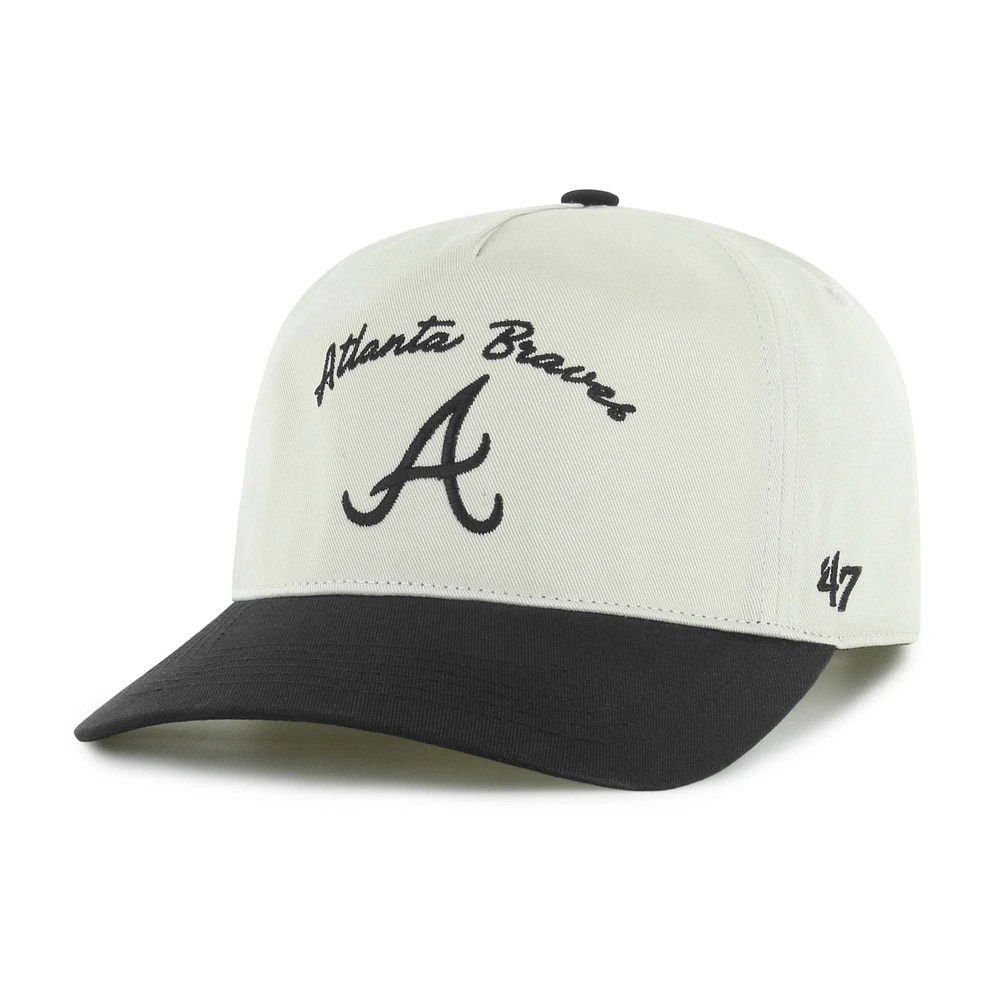 Men's '47 Cream Atlanta Braves Stable Hitch Adjustable Hat