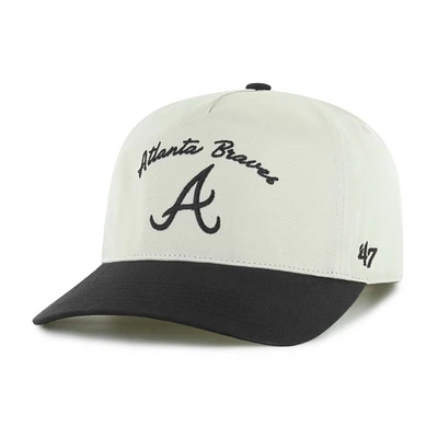Men's '47 Cream Atlanta Braves Stable Hitch Adjustable Hat