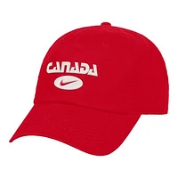 Unisex Nike Red Canada Soccer Club Adjustable Hat