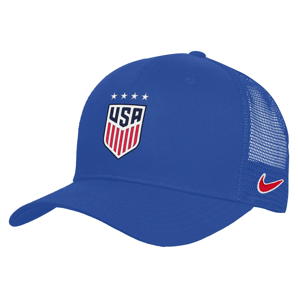 Unisex Nike Blue USWNT Rise Adjustable Trucker Hat