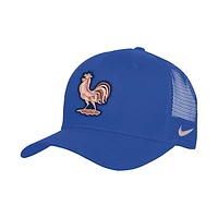 Unisex Nike Blue France National Team Rise Adjustable Trucker Hat