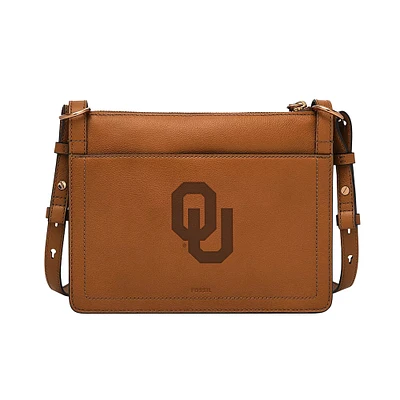 Fossil  Oklahoma Sooners Taryn Leather Crossbody Bag