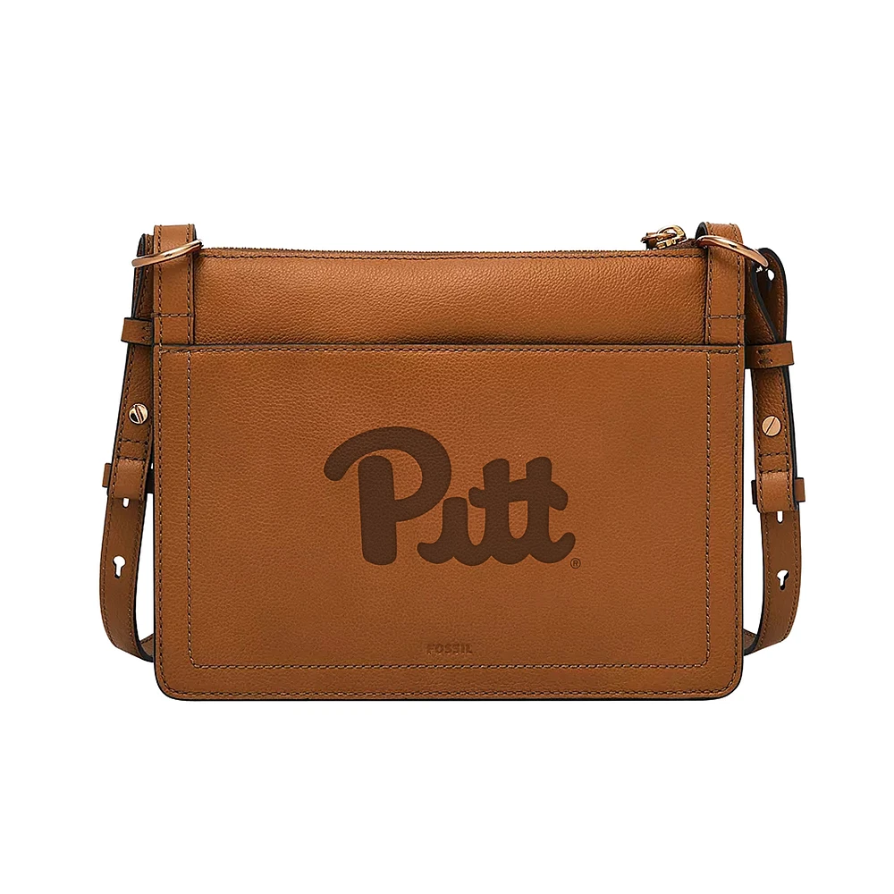 Fossil Pitt Panthers Taryn Leather Crossbody Bag