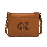 Fossil  Mississippi State Bulldogs Taryn Leather Crossbody Bag